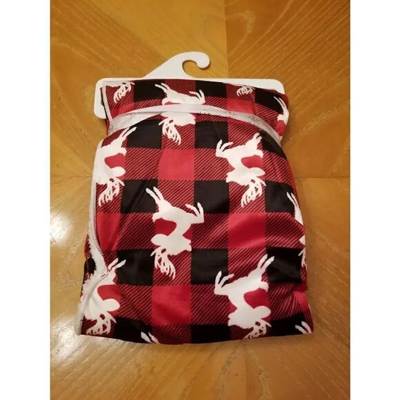 Reindeer red and black buffalo baby blankey - Picture 2 of 3